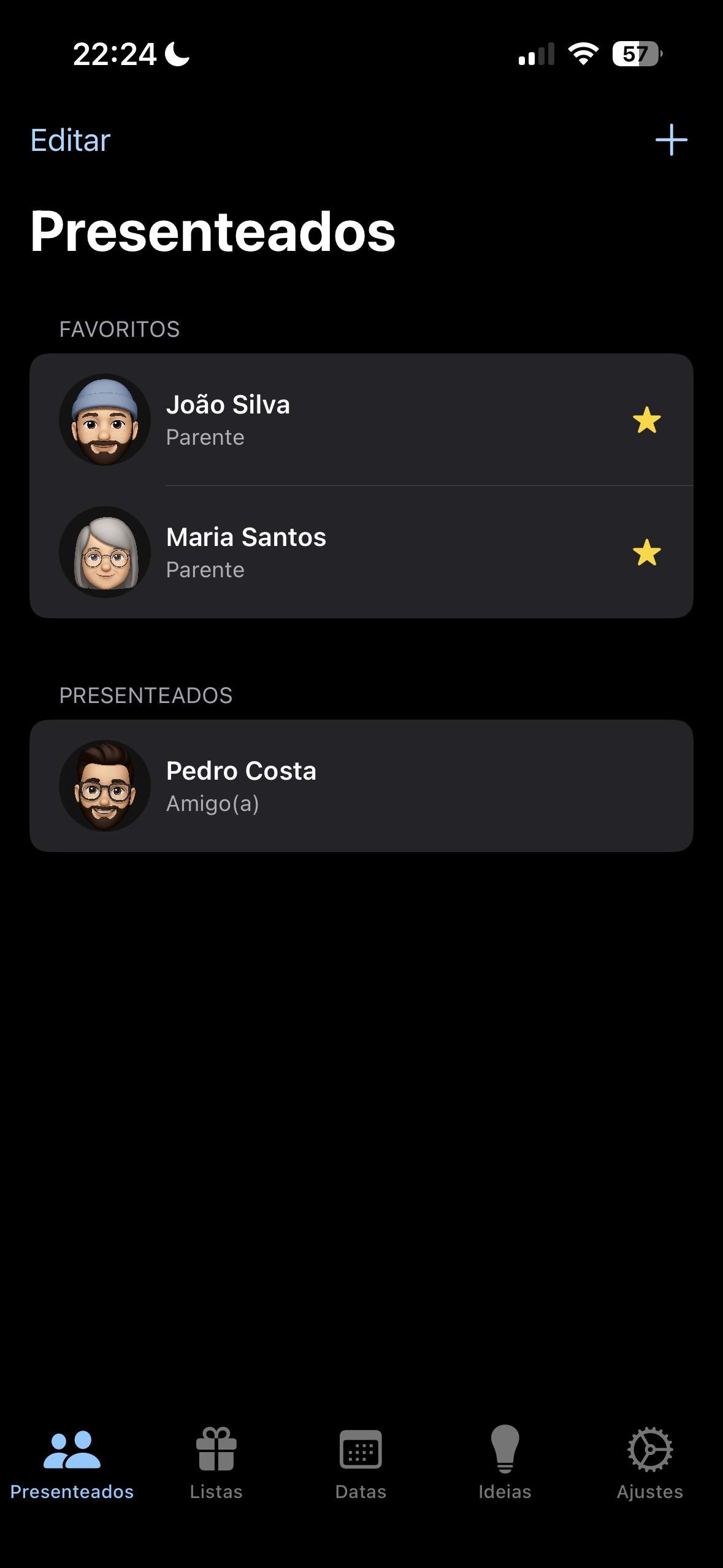 Give a Gift App - Listas de Presentes